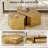  Modern Gold Stainless Coffee Table, Set Of 2 Geometric Design Coffee Table For Living Room Bedroom-1276473875