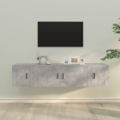 Lameen Unfinished Floating TV Stand for TVs up to 78"