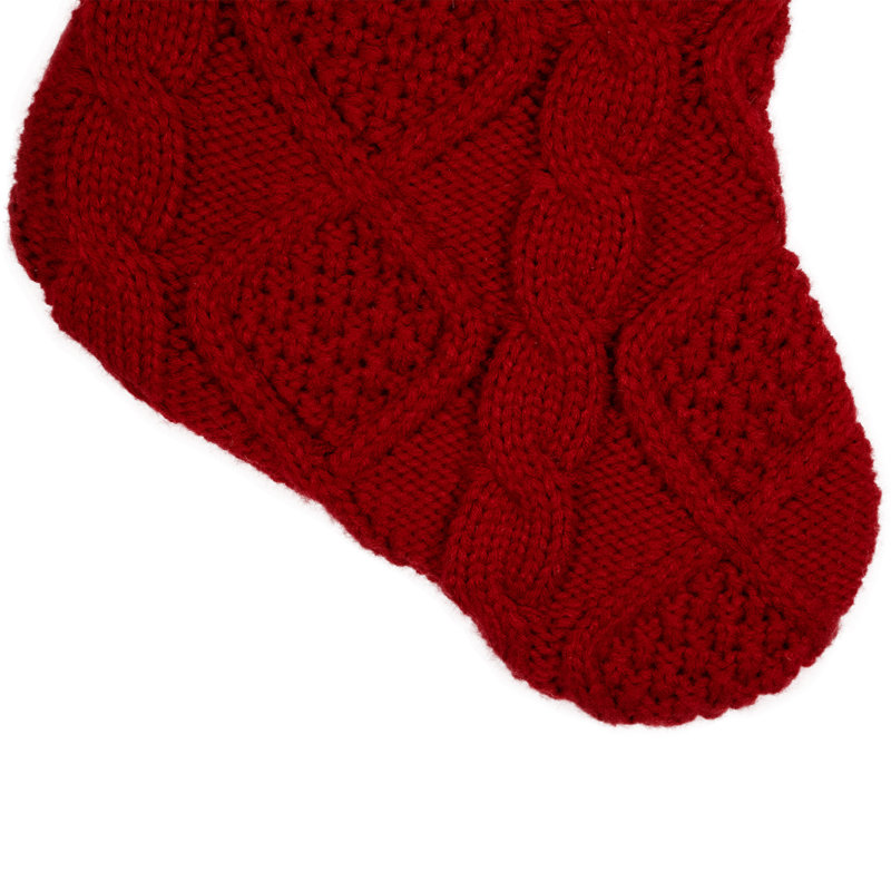 Bas de polyester, Rouge / blanc