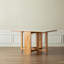 Solid Oak Legs Extending Dining Table Rock Slab Top Extending Dining Table For 4-6 People Solid Wood Dining Table