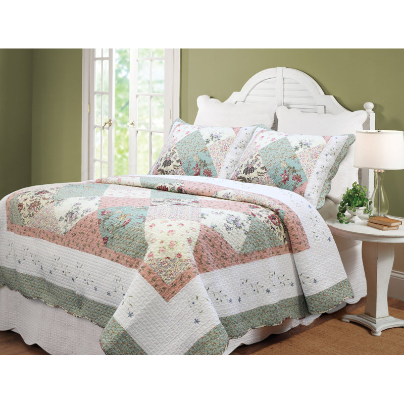Celia Modern & Contemporary Cotton Floral Quilt