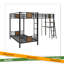 Lit superposé simple au-dessus de L en forme de L avec lit mezzanine simple avec bureau et tablette
