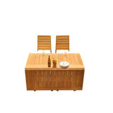Outdoor 4 - Piece Teak Dining Set