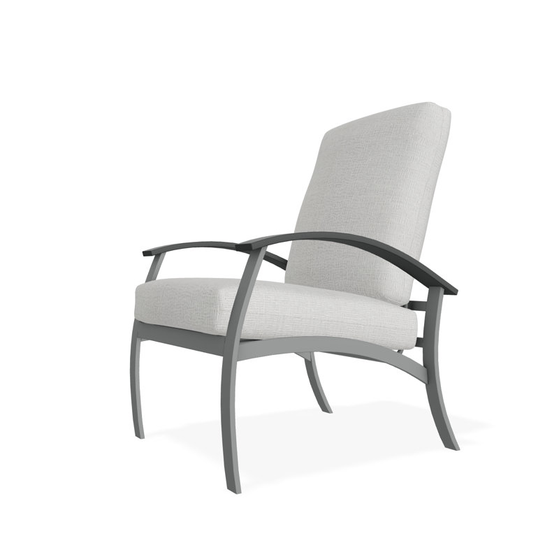 Belle Isle Outdoor Lounge Chair, Huskie, Graphite
