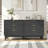 Candelario Black 3 Drawer Dresser, 31.5" Wide Chest of Drawers