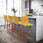 Frye Upholstered Counter Stool with Metal Frame-554999083