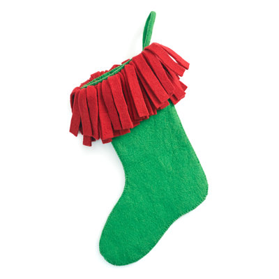 Hand-Felted Wool Christmas Stocking