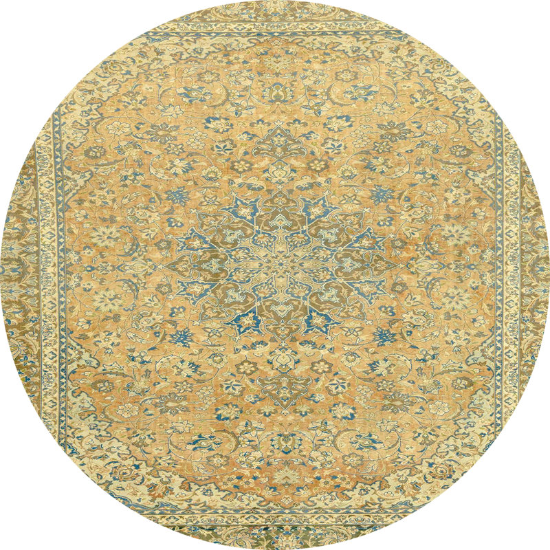Abdul-Aleem Abstract Indoor Rug, Round 7'