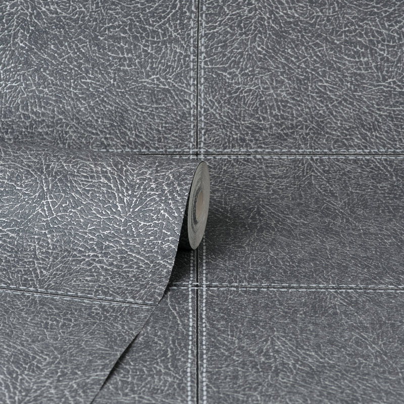 Camden Stitch Wallpaper, Black