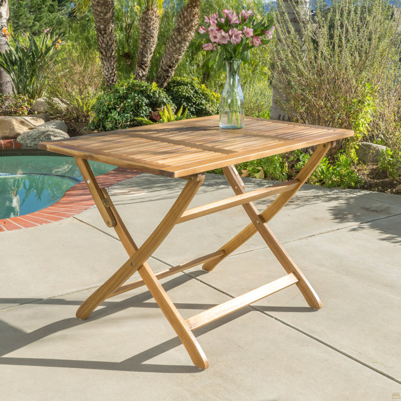Table pliable 43,5 po Positano, Naturel