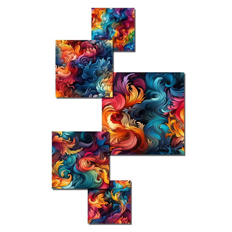Cidalina - Ensemble d'art mural abstrait de 5