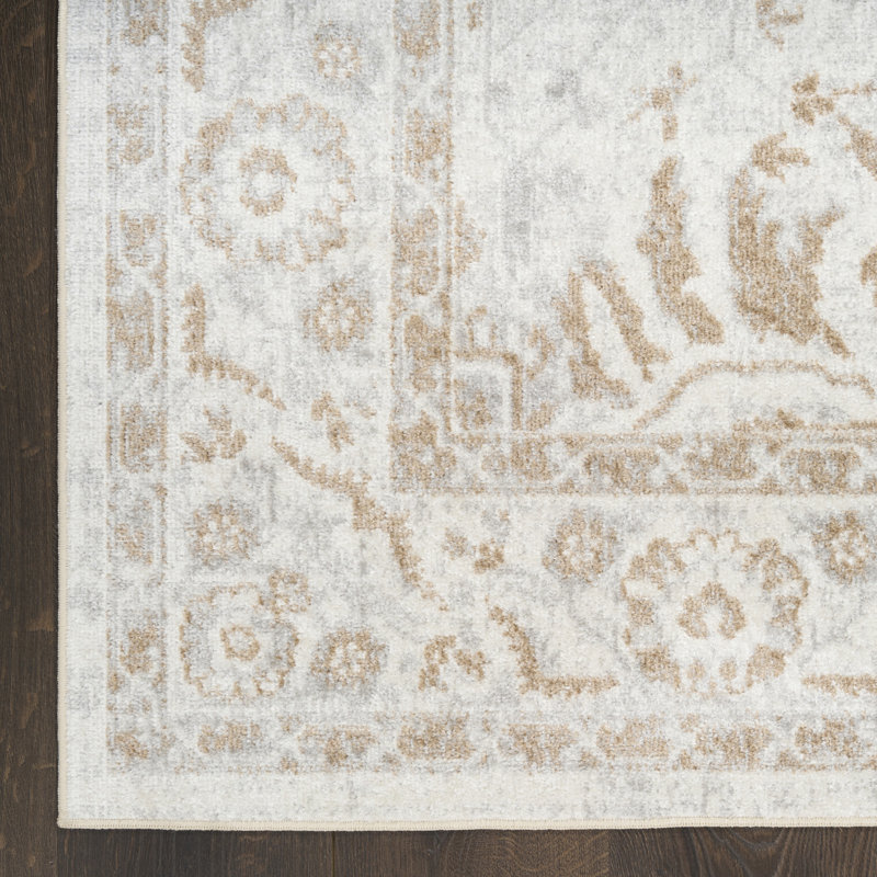 Tapis d'intérieur vintage gris 2 pi x 6 pi Graceanna, Tapis de couloir 2 pi x 6 pi