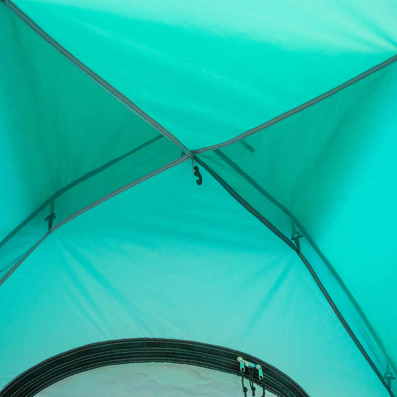 Tente de camping pour 4 personnes, Vert / blanc