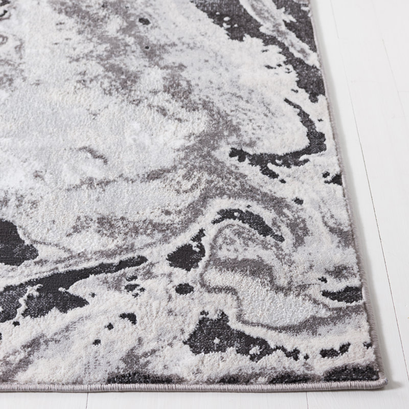 Tapis abstrait Amelia Performance, Rectangle 5 pi 5 po x 7 pi 7 po