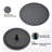 10" Matte Black Roud Rain Shower Head And Handheld Shower Head Set