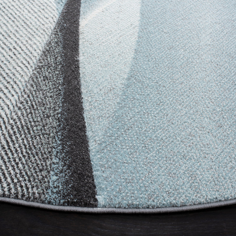 Vilica Performance Abstract Rug, Round 6'7"
