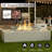 6 - Person Outdoor Seating Group with Cushions and Fire Pit Table-1478393685