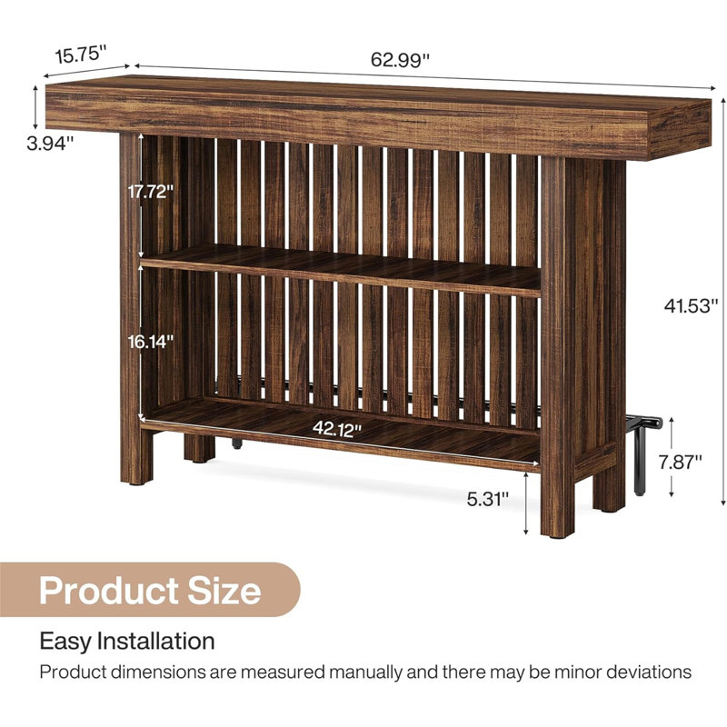 Chating Table  With Footrest (Not Including Chair)