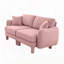 Boucle Fabric 2-Seat Sofa Including 2 Pillows-689569437-689569439-689569432