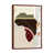 Classic Brown Wood Floater Framed