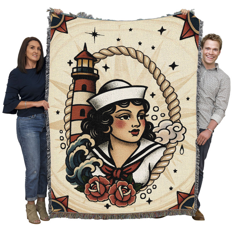 Jeté en coton Pure Country Weavers tissé en coton - fabriqué aux États-Unis (54 x 72), L 72 po x l 54 po