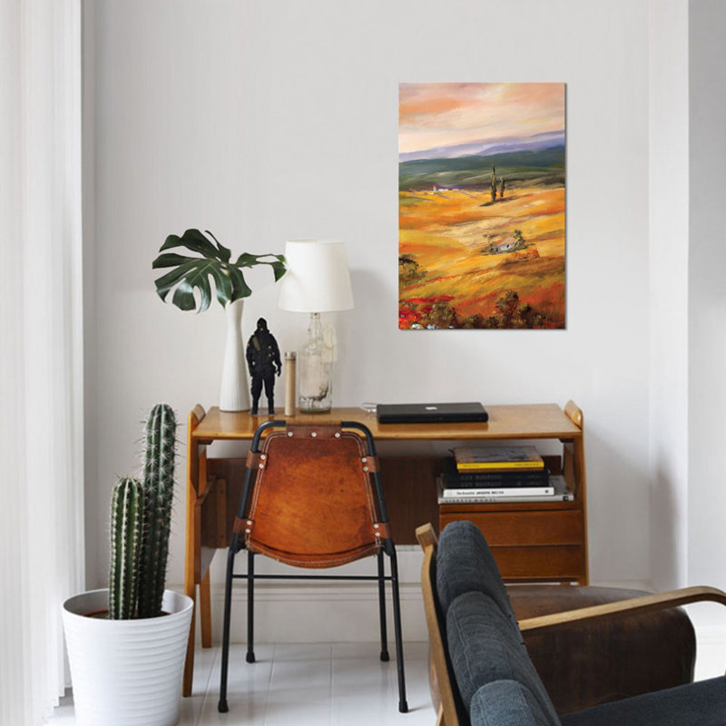 « triptyque panel iii », reproduction sur toile, H 18 po x l 12 po x P 1,5 po, Toile tendue, Pas de tapis