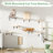 Dyneshia 6 Pcs Wall Mounted Cat Tree Shelf Set