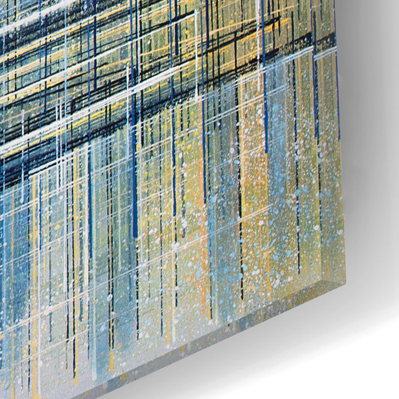 «Brooklyn Bridge at Dusk» par Marc Todd, art en verre acrylique, H 12 po x l 16 po x P 0,13 po