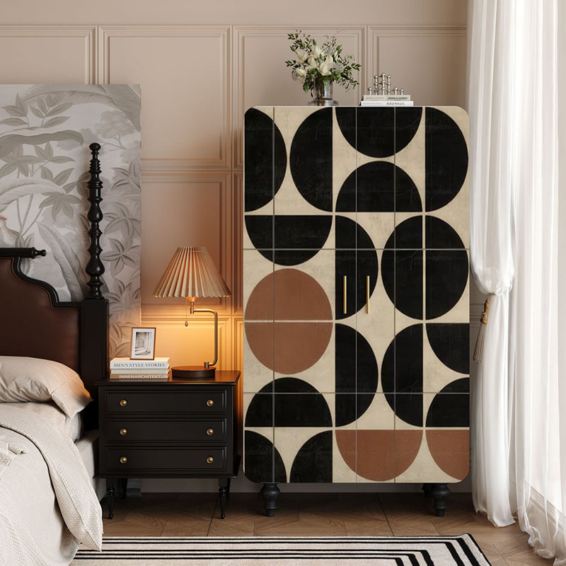 Retro painted  storage wardrobe
