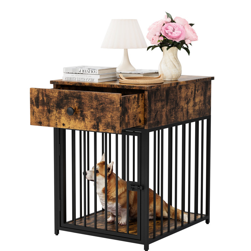 Cage pour animal de compagnie avec tiroir, plateau de tiroir confortable