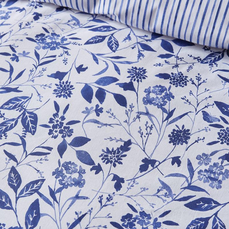 Brianna Floral Duvet Cover Set, Double Duvet Cover + 2 Standard Pillowcases