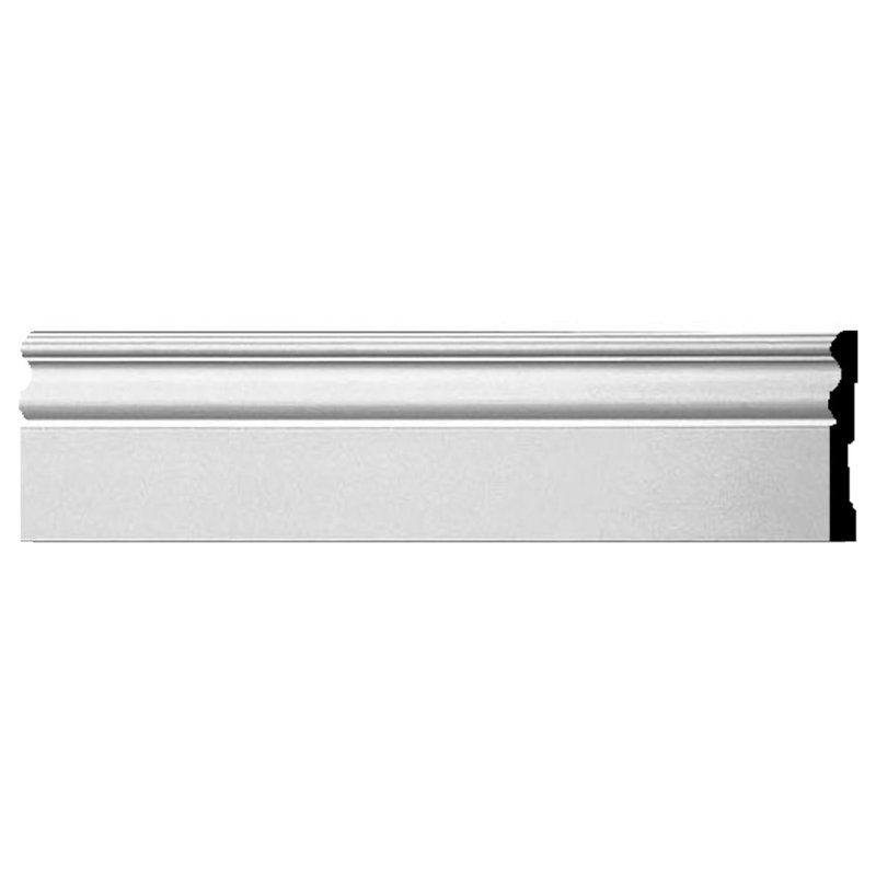Gray Polyurethane Traditional Baseboard Moulding 94.5"