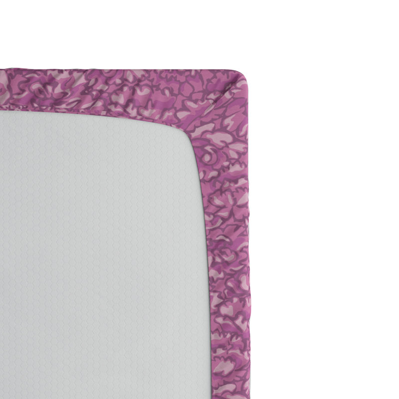 Microfiber Floral Fitted Sheet, Queen Fitted Sheet