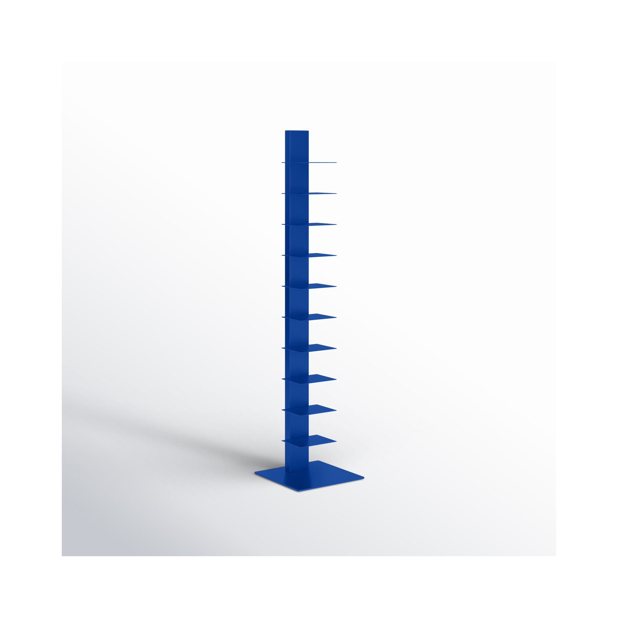Ajax Narrow Bookcase, Blue