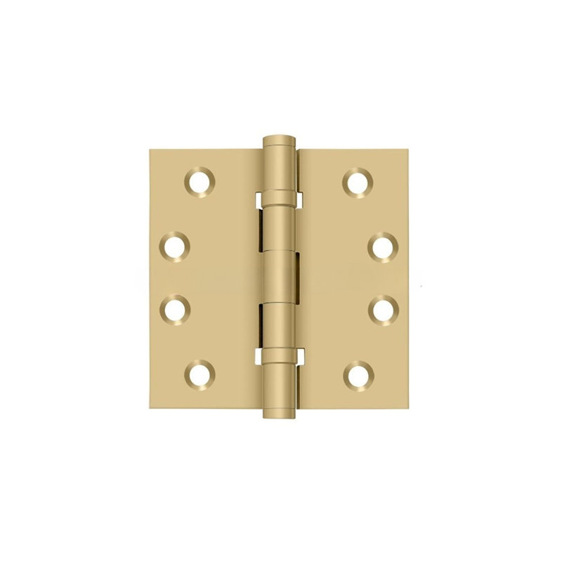 102'' x 102'' Butt Bearing Hinge, Brushed Brass