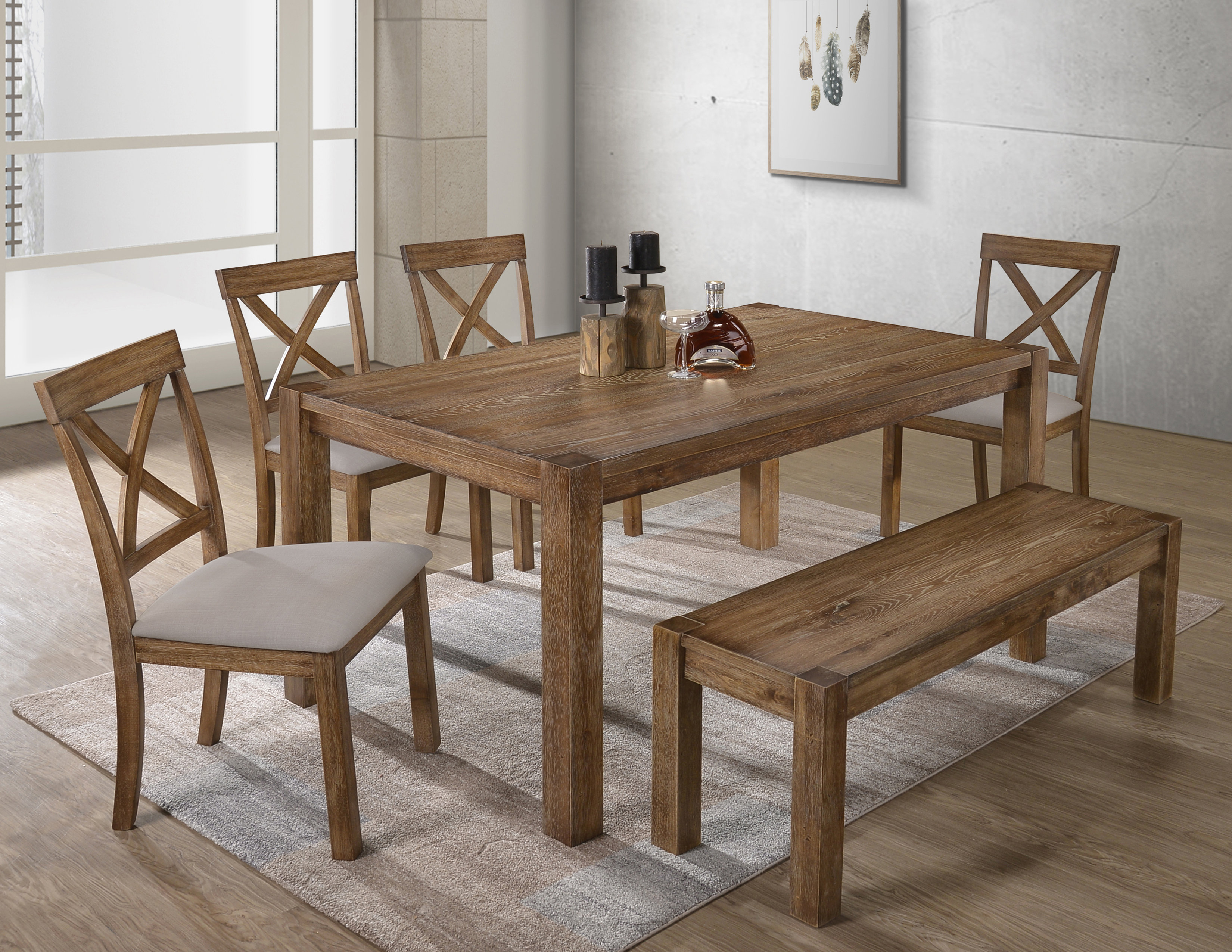 Rosalind Wheeler Hostetler 6-Piece Dining Set | Wayfair
