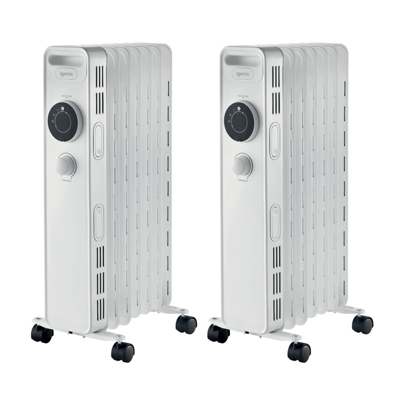 Igenix Oil filled Radiator White Pack of 2, 1,500.00