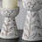 6-8" Resin Leaf Pattern Candle Holder