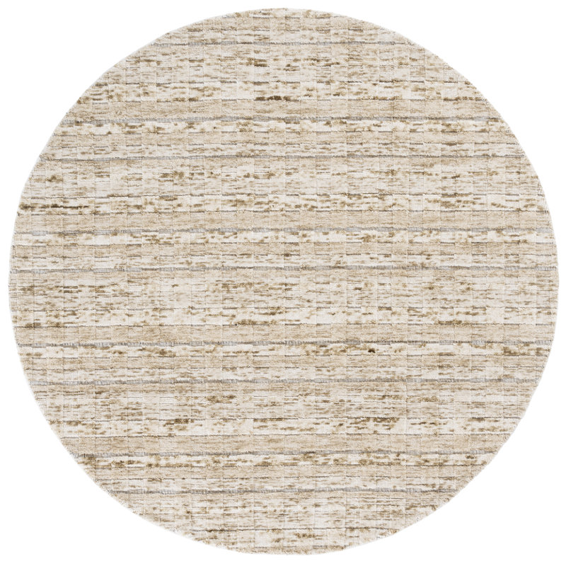 Element 501 Area Rug In Beige, Round 6'