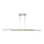 Mick De Giulio Stagger 2-light Linear Chandelier in Polished Stainless Steel with Acrylic shade-156419428-156419426