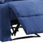 Fauteuil inclinable bleu avec porte-gobelet