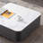 Square rock panel coffee table living room-110962300
