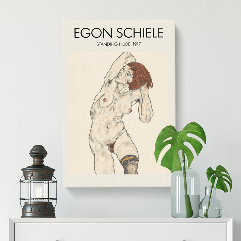 Portrait of a Woman Vol.7 Print by Egon Schiele - Wrapped Canvas, 50cm H x 35cm W x 3cm D