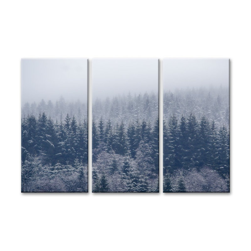 «Frozen Trees», ensemble de 3 reproductions sur toiles tendues, 40 po x 60 po