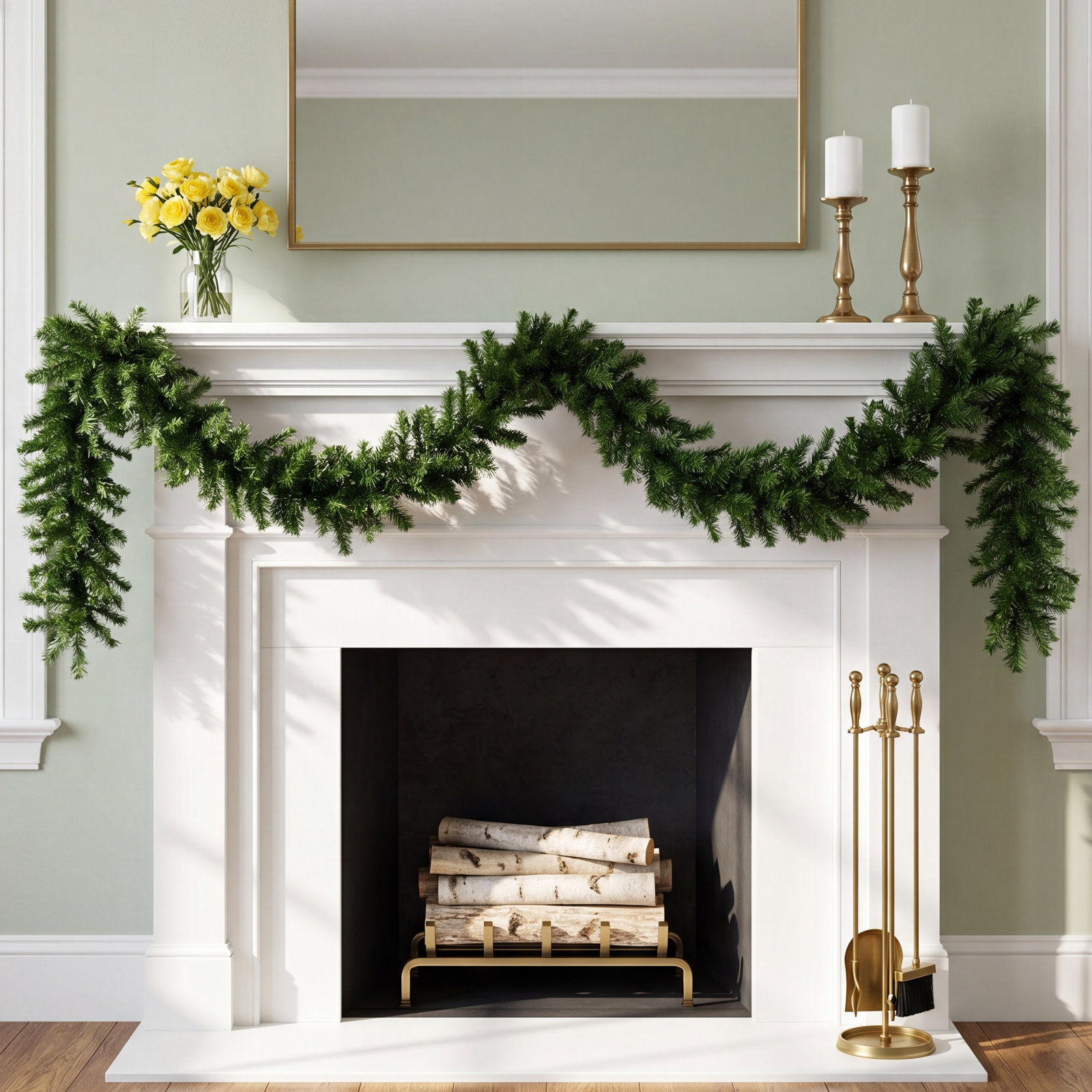 Douglas Christmas Garland, 9' 10" L