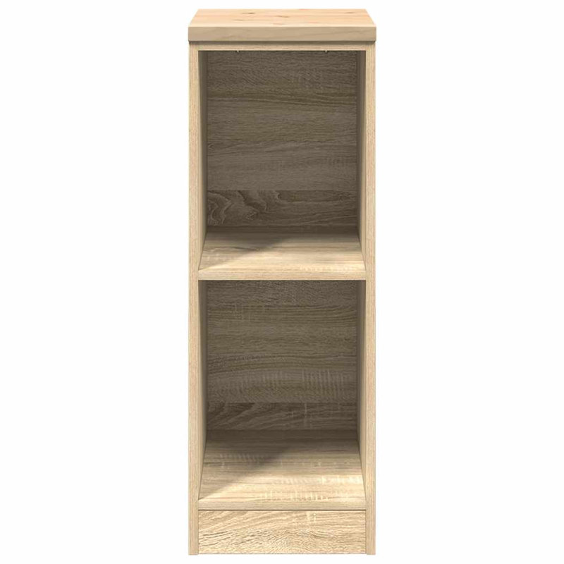 Solid Wood Single Storage Cabinet ( 85cm H x 30cm W x 51cm D), Sonoma Oak
