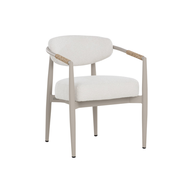 Outdoor Dining Armchair, Greige