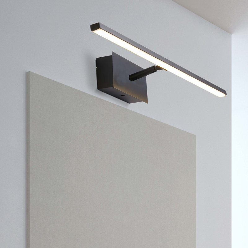 Dalyn LED Wallchiere, Matte Black, 8cm H x 41cm W x 10cm D