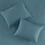 Courtepointe 3 pièces très grand / très grand bleu sarcelle - réversible, microfibre avec rembourrage en coton, rembourrage en microfibre-120276130-120276137