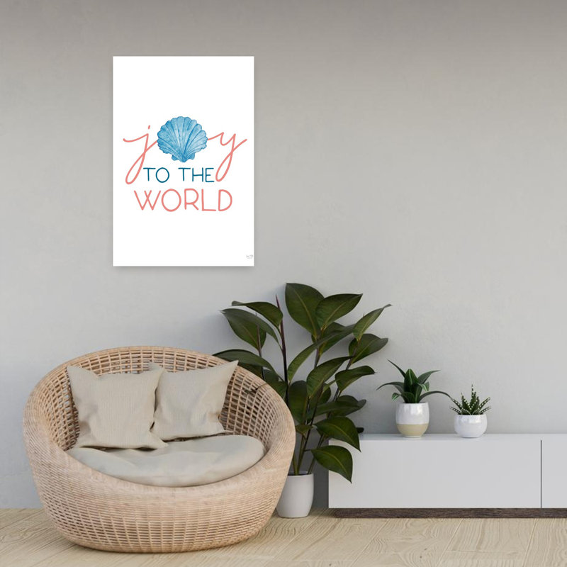 Joy to the World 1 Piece Wrapped Canvas Wall Art, 60.96cm H x 40.64cm W